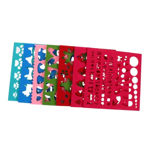 WEKAMOS 7 Stück Teiliges Nadelfilz Schablonen aus Filz DIY Wool Felt Mold mit Verschiedenen Formen für Handarbeiten Geeignet für Trockenfilzen Anfänger Filz Nähprojekte Kreative WEKAMOS 7 Stück Teiliges Nadelfilz Schablonen aus Filz DIY Wool Felt Mold mit Verschiedenen Formen für Handarbeiten Geeignet für Trockenfilzen Anfänger Filz Nähprojekte Kreative von WEKAMOS