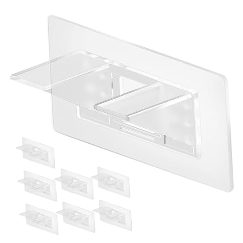 WEKAMOS 8 Stück Teiliges Transparentes Regalboden clip Nagelfreie Dreieckige Halterung für Stabile Holzregale Einfache Installation Starke Tragfähigkeit Geeignet für Kleiderschränke und von WEKAMOS