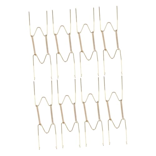 WEKAMOS 8 Stück Unsichtbare W Förmige Dekorative Tellerhalter Stabile Goldfarbene Wandhaken mit Federmechanismus Vielseitig Einsetzbar für Kleidung Taschen Handtücher Hohe Tragkraft und WEKAMOS 8 Stück Unsichtbare W Förmige Dekorative Tellerhalter Stabile Goldfarbene Wandhaken mit Federmechanismus Vielseitig Einsetzbar für Kleidung Taschen Handtücher Hohe Tragkraft und von WEKAMOS