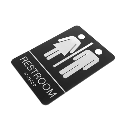 WEKAMOS Acryl Selbstklebendes Wc Schild Unisex Toilettenschild Langlebig Kratzfest für Büro und Einkaufszentrum Toilettentür Deko Einfache WEKAMOS Acryl Selbstklebendes Wc Schild Unisex Toilettenschild Langlebig Kratzfest für Büro und Einkaufszentrum Toilettentür Deko Einfache von WEKAMOS
