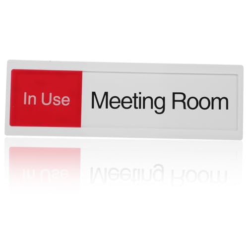 WEKAMOS Acryl Türschild Schiebetür Indikator Meeting Privacy Sign für Büro mit Rot Grün Statusanzeige Einfach zu Montieren Langlebig und Reißfest WEKAMOS Acryl Türschild Schiebetür Indikator Meeting Privacy Sign für Büro mit Rot Grün Statusanzeige Einfach zu Montieren Langlebig und Reißfest von WEKAMOS