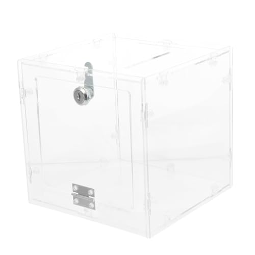 WEKAMOS Acrylglas Wahlurne mit Schloss Stabile Spendenbox und Losbox Transparente Vorschlagsbox für Abstimmungen Fundraising und Gewinnspiele Selbstmontierbar WEKAMOS Acrylglas Wahlurne mit Schloss Stabile Spendenbox und Losbox Transparente Vorschlagsbox für Abstimmungen Fundraising und Gewinnspiele Selbstmontierbar von WEKAMOS