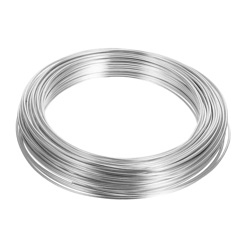 WEKAMOS Aluminiumdraht Kranz machen Draht Weiche Handwerkskabel Bonsai Training Metalldraht Draht zur Schmuckherstellung biegsamer Modellierdraht Perlendraht zum Basteln Blumendraht Silber WEKAMOS Aluminiumdraht Kranz machen Draht Weiche Handwerkskabel Bonsai Training Metalldraht Draht zur Schmuckherstellung biegsamer Modellierdraht Perlendraht zum Basteln Blumendraht Silber von WEKAMOS
