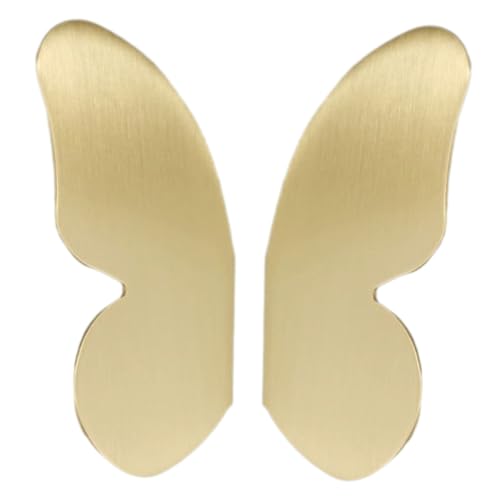 WEKAMOS Aluminiumlegierung Schmetterling Schrankgriff Modern Minimalistisch Einloch Möbelknopf Kommode Schubladengriff für Kleiderschrank Schminktisch von WEKAMOS