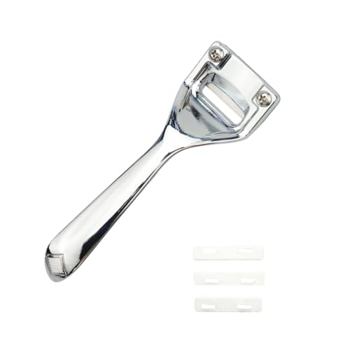 WEKAMOS American Style Leder Skiver Werkzeug Silber Professionelles Lederschneidegerät zum Ausdünnen von Leder für Handwerk und Lederbearbeitung von WEKAMOS