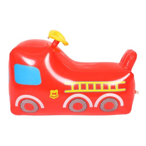 WEKAMOS Aufblasbares Feuerwehrwagen für Kleinkinder Tragbarer Tumbler für Außenbereich Sicheres und Langlebiges Kinderspielzeug für Jungen Jahren von WEKAMOS