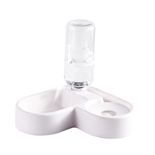 WEKAMOS Automatischer Haustier Wassernapf und Futterspender Weiß Kippsicheres Design Glatte Oberfläche Umweltfreundlich Praktisch für Katzen und Hunde Dekorativ und Leicht zu Reinigen WEKAMOS Automatischer Haustier Wassernapf und Futterspender Weiß Kippsicheres Design Glatte Oberfläche Umweltfreundlich Praktisch für Katzen und Hunde Dekorativ und Leicht zu Reinigen von WEKAMOS