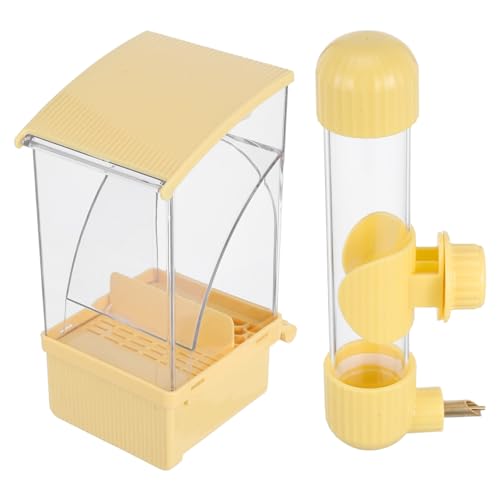 WEKAMOS Automatisches Papageien futterspender Set mit Wasserspender Spritzwassergeschützt und Langlebig Mit Sauberem Futterbehälter mit Schalenlosem Design für Wellensittiche und WEKAMOS Automatisches Papageien futterspender Set mit Wasserspender Spritzwassergeschützt und Langlebig Mit Sauberem Futterbehälter mit Schalenlosem Design für Wellensittiche und von WEKAMOS