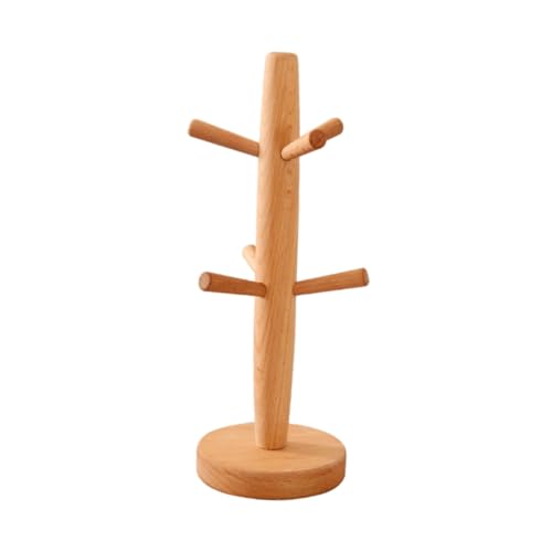 WEKAMOS Beech Holz Tassenhalter mit Haken Abnehmbares Küchenregal für Kaffee und Teetassen Stabiler Becherständer Natürliches Holz Kompakt für Tisch und Küchenschrank WEKAMOS Beech Holz Tassenhalter mit Haken Abnehmbares Küchenregal für Kaffee und Teetassen Stabiler Becherständer Natürliches Holz Kompakt für Tisch und Küchenschrank von WEKAMOS