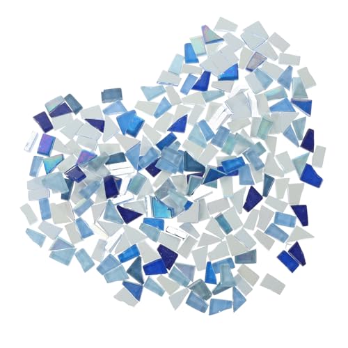 WEKAMOS Blaues DIY Mosaiksteine Bastelset Unregelmäßige Mosaikstücke für Heimdeko Fotorahmen Vasen Schmuck Handwerk Garten Projekte WEKAMOS Blaues DIY Mosaiksteine Bastelset Unregelmäßige Mosaikstücke für Heimdeko Fotorahmen Vasen Schmuck Handwerk Garten Projekte von WEKAMOS