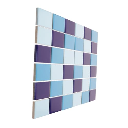 WEKAMOS Blaues Mosaikfliesen für Küchenrückwände und Schwimmbäder Hochwertige Keramische Fliesen Langlebig und Kratzfest für Diy Projekte und Stilvolle Dekoration WEKAMOS Blaues Mosaikfliesen für Küchenrückwände und Schwimmbäder Hochwertige Keramische Fliesen Langlebig und Kratzfest für Diy Projekte und Stilvolle Dekoration von WEKAMOS