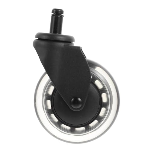WEKAMOS Bürostuhlrollen Transparent Schwarz Stabile Möbelrollen für Hartboden Leise und Kratzfreie Ersatzräder für Computer Gaming stühle Weiche Lenkrollen für Parkett und Teppich WEKAMOS Bürostuhlrollen Transparent Schwarz Stabile Möbelrollen für Hartboden Leise und Kratzfreie Ersatzräder für Computer Gaming stühle Weiche Lenkrollen für Parkett und Teppich von WEKAMOS