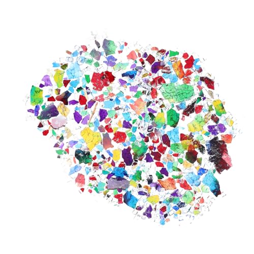 WEKAMOS Bunte Unregelmäßige Mosaiksteine pro Packung Leichte DIY Mosaikfliesen mit Glatter Oberfläche Vielseitig für Kunst Heimdekoration und Bastelprojekte Geeignet von WEKAMOS