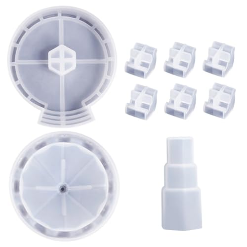 WEKAMOS DIY Silikonform Epoxidharz Gießform für Dekoration Teiliges Zubehör Silikon Casting Form Flexibel Reißfest für Anfänger Bastelprojekte von WEKAMOS