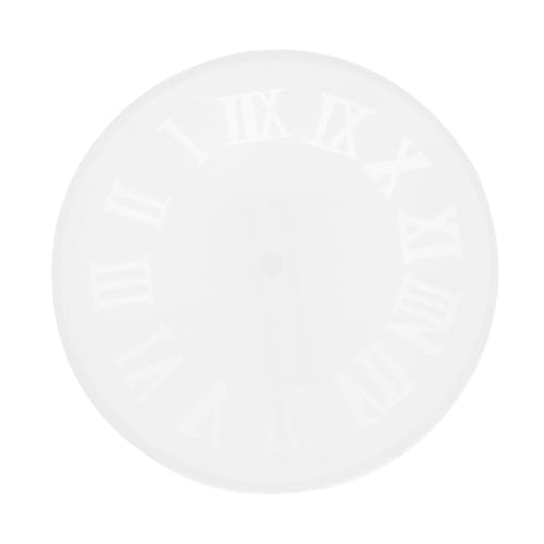 WEKAMOS DIY Uhrguss Silikonform Rutschfest Leicht zu Trennen Reinigen Wiederverwendbar Große Römische Ziffern Uhrform für Manuelle Zeitmesser Bastelprojekte und Kreative von WEKAMOS