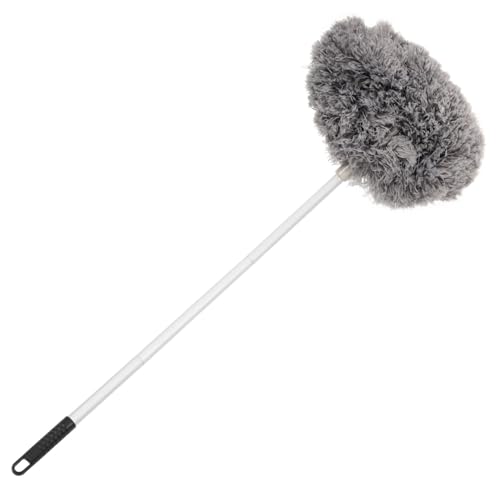 WEKAMOS Deckenventilator Reinigungsset mit Verlängerbarem Griff Waschbarer Staubwedel aus Langem Faser Material für von Wänden Möbeln und Decken von WEKAMOS