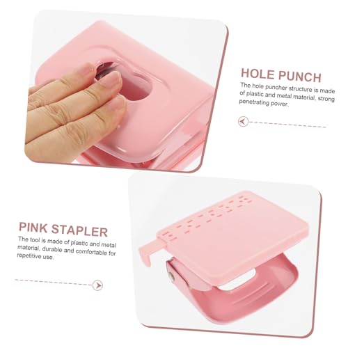 WEKAMOS Doppel locher für Papier Stanzer Manuell Robustes Kunststoff metall material Ergonomisches Design Geeignet für Bastelpapier Scrapbook DIY projekte Büro und Schule von WEKAMOS