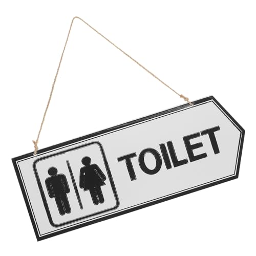 WEKAMOS Doppelseitiges Holzschild für Badezimmer Rustikales Wc Schild mit Aufhängeseil Unisex Toilettenschild für Sichtbarkeit Robuste Holzbauweise für Langlebige Nutzung WEKAMOS Doppelseitiges Holzschild für Badezimmer Rustikales Wc Schild mit Aufhängeseil Unisex Toilettenschild für Sichtbarkeit Robuste Holzbauweise für Langlebige Nutzung von WEKAMOS