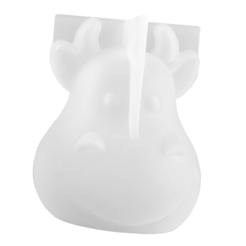 WEKAMOS Dreidimensionale Kuh Silikonform für DIY Handwerkskunst Stabile Bruchfeste Gießform für Epoxidharz und Bastelzubehör Kreative Kuh Maskottchen Form für Individuelle von WEKAMOS