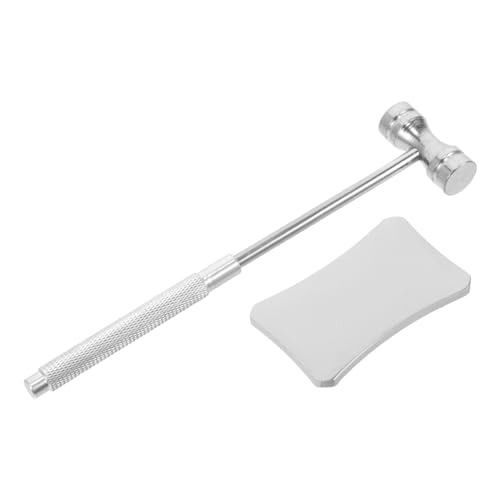 WEKAMOS Dual kopf Schmuckhammer Handlicher Mini Hammer für Schmuckherstellung DIY Ringverstellung Stempelblock Werkzeug aus Robustem Metall Leicht und Langlebig für Präzises Basteln von WEKAMOS