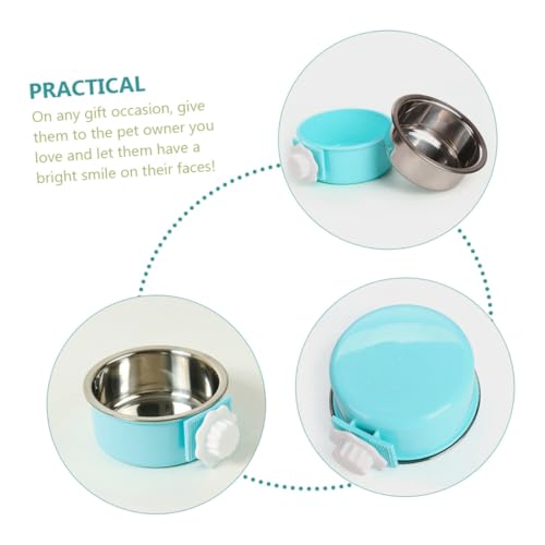 WEKAMOS Edelstahl Hundenapf und Katzenfutternapf Hängend Kippsicher Große Futterschale für Welpen und Kätzchen Leicht zu Reinigen Langlebig Modernes Design für Haustierliebhaber WEKAMOS Edelstahl Hundenapf und Katzenfutternapf Hängend Kippsicher Große Futterschale für Welpen und Kätzchen Leicht zu Reinigen Langlebig Modernes Design für Haustierliebhaber von WEKAMOS