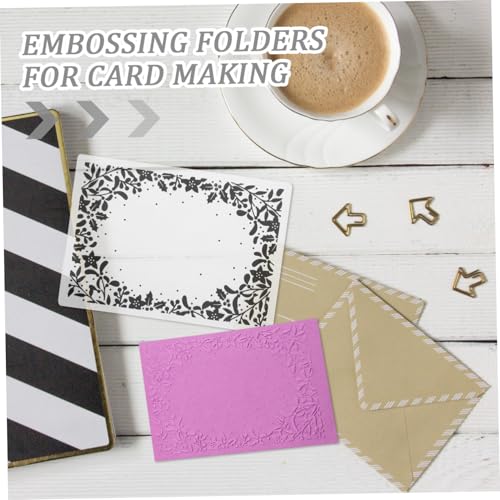 WEKAMOS Einzigartige Kunststoff Prägeschablone für DIY Scrapbooking Blumen und Blattmuster Stanzformen Transparentes Embossing Tool für Kartenbasteln Langlebig und Vielseitig Einsetzbar WEKAMOS Einzigartige Kunststoff Prägeschablone für DIY Scrapbooking Blumen und Blattmuster Stanzformen Transparentes Embossing Tool für Kartenbasteln Langlebig und Vielseitig Einsetzbar von WEKAMOS