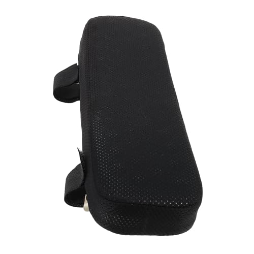 WEKAMOS Ergonomische Memory Schaum Gel Armlehnenauflagen Schwarz Passend für Büro und Gaming Stühle Abnehmbarer Bezug Druckentlastend Komfortable Armstütze von WEKAMOS