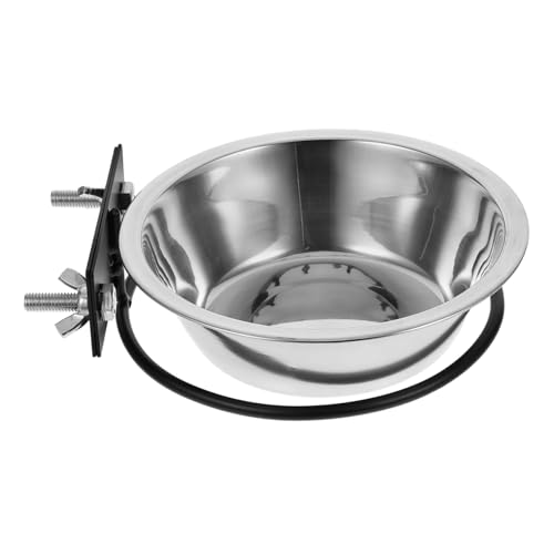 WEKAMOS Erhöhter Wand hundenapf aus Edelstahl Platzsparende Futterstation für Hunde und Katzen Großes Modell mit Tiefem Futternapf Gesundheitsfördernd und Langlebig für Welpen und von WEKAMOS