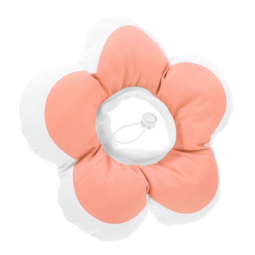 WEKAMOS Erholungs Halskrause Sonnenblumenform Abnehmbarer Weicher Schutzkragen für Postoperative Genesung und Kastrationsschutz Bequem für Verschiedene von WEKAMOS