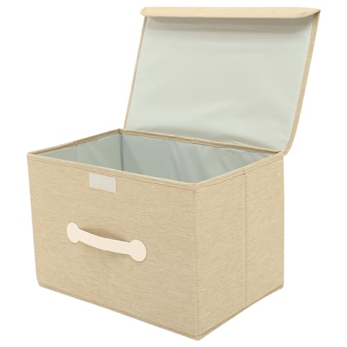 WEKAMOS Faltbare Aufbewahrungsbox mit Deckel Großer Robuster Aufbewahrungskorb aus Waschbarem Oxford Stoff für Kleidung und Haushaltsordnung WEKAMOS Faltbare Aufbewahrungsbox mit Deckel Großer Robuster Aufbewahrungskorb aus Waschbarem Oxford Stoff für Kleidung und Haushaltsordnung von WEKAMOS