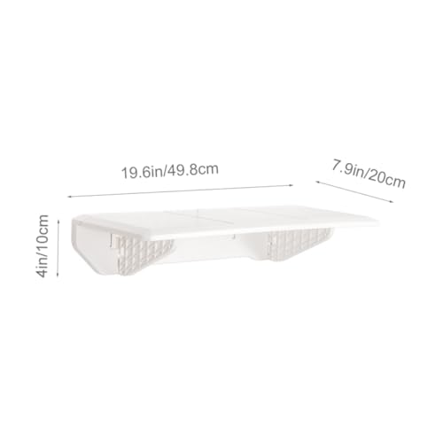 WEKAMOS Faltbares Wandregal Wandhänger Aufbewahrungsboard Weiß Klappbar Platzsparend für Küche Bad Wohnzimmer Multifunktionaler Organizer für Handtücher Schlüssel Kleine Gegenstände WEKAMOS Faltbares Wandregal Wandhänger Aufbewahrungsboard Weiß Klappbar Platzsparend für Küche Bad Wohnzimmer Multifunktionaler Organizer für Handtücher Schlüssel Kleine Gegenstände von WEKAMOS