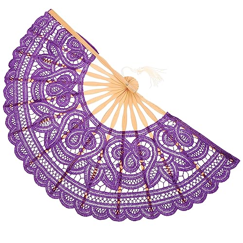 WEKAMOS Faltfächer Spitze Eleganter Handfächer für Hochzeiten Vintage Dekoration Tragbar und Praktisch für Kostüme und Besondere Anlässe Lila Farbverlauf WEKAMOS Faltfächer Spitze Eleganter Handfächer für Hochzeiten Vintage Dekoration Tragbar und Praktisch für Kostüme und Besondere Anlässe Lila Farbverlauf von WEKAMOS