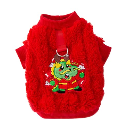 WEKAMOS Festliches Hundekostüm Neujahr Warmes mit Drachenmotiv Gemütliche Winterkleidung für Kleine und Große Hunde Hautfreundlich und Bequem Hunde im Winter WEKAMOS Festliches Hundekostüm Neujahr Warmes mit Drachenmotiv Gemütliche Winterkleidung für Kleine und Große Hunde Hautfreundlich und Bequem Hunde im Winter von WEKAMOS