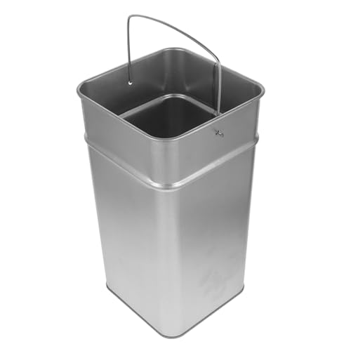 WEKAMOS Galvanisierter Metall mülleimer mit Tragegriff Robuster Abfalleimer für Außenbereich Garten Küche Vielseitiger Innenbehälter Leicht zu Reinigen und Langlebig WEKAMOS Galvanisierter Metall mülleimer mit Tragegriff Robuster Abfalleimer für Außenbereich Garten Küche Vielseitiger Innenbehälter Leicht zu Reinigen und Langlebig von WEKAMOS