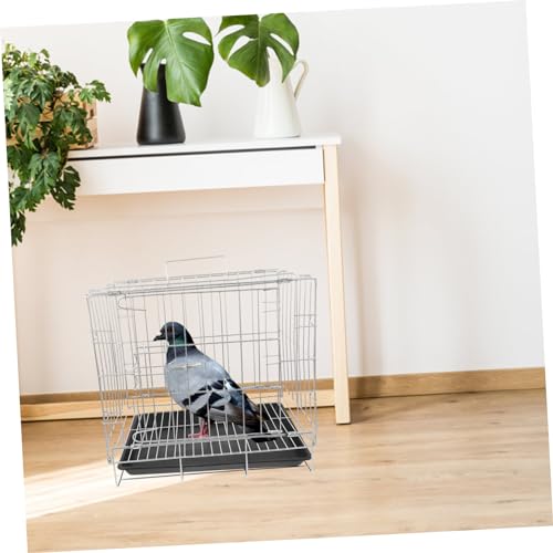 WEKAMOS Großer Vogelkäfig aus mit Extra Sicherer Zuchtkäfig für Haus Tauben und Wellensittiche mit Herausnehmbarem Tablett für Vogelhaltung und Zucht zu Hause von WEKAMOS