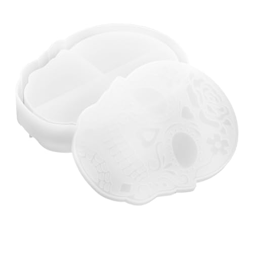 WEKAMOS Halloween Silikonform Schädelbox Flexibel Gießform DIY Skull Schmuckbox Silikonform Robust Transparent Halloween Dekoration Gießform WEKAMOS Halloween Silikonform Schädelbox Flexibel Gießform DIY Skull Schmuckbox Silikonform Robust Transparent Halloween Dekoration Gießform von WEKAMOS