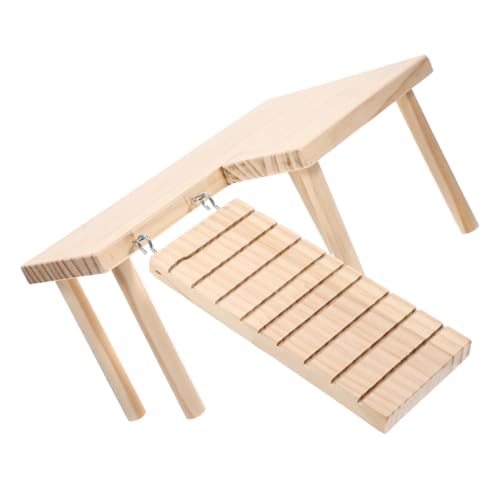 WEKAMOS Hamster Käfig Plattform und Leiter Stabile Kletterplattform für Zwerghamster und Kleintiere Spielerisches Zubehör zur Beschäftigung Gesundheit und Aktivität von WEKAMOS