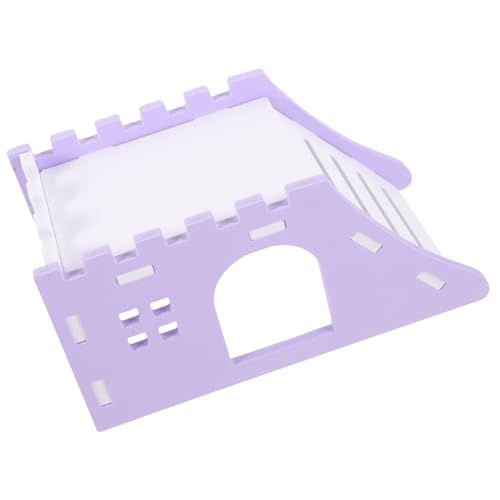 WEKAMOS Hamsterhaus mit Robuster PVC Leiter Multifunktionales Versteckspielzeug für Zwerghamster und Kleine Haustiere Langlebig und Einfach zu Montieren Geeignet für Innenbereich Geschenk von WEKAMOS