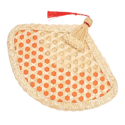 WEKAMOS Handgefertigter Fächer Woven Fan im Chinesischen Stil für Sommer für Hochzeiten Dekoration Handlich und Elegant Rot WEKAMOS Handgefertigter Fächer Woven Fan im Chinesischen Stil für Sommer für Hochzeiten Dekoration Handlich und Elegant Rot von WEKAMOS