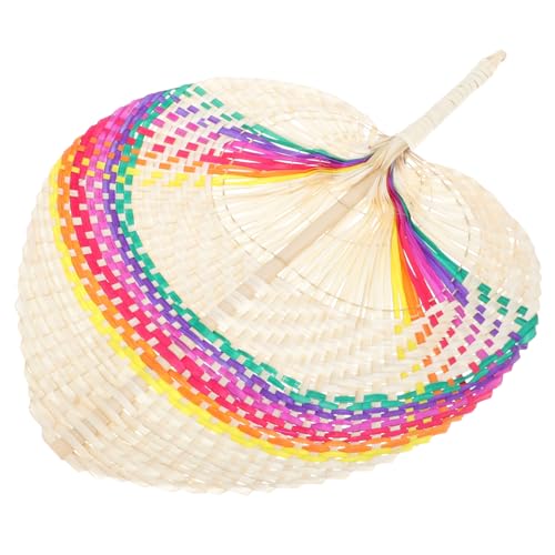WEKAMOS Handgefertigter Woven Bamboo Fan Buntes Stil Dekorationsstück Vintage Design für Wandkunst und Sommerpartys Leicht und Praktisch WEKAMOS Handgefertigter Woven Bamboo Fan Buntes Stil Dekorationsstück Vintage Design für Wandkunst und Sommerpartys Leicht und Praktisch von WEKAMOS