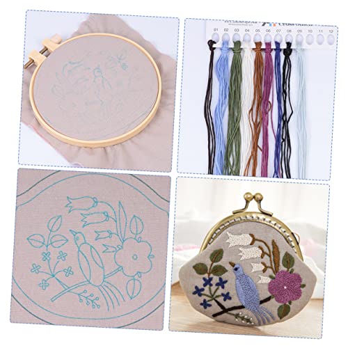 WEKAMOS Handgemachte Gestickte Münze Brieftasche Material Kit DIY Münze Beutel Machen Kit Mit Allem Werkzeug Zum Sticken Für Schöne Stickerei WEKAMOS Handgemachte Gestickte Münze Brieftasche Material Kit DIY Münze Beutel Machen Kit Mit Allem Werkzeug Zum Sticken Für Schöne Stickerei von WEKAMOS