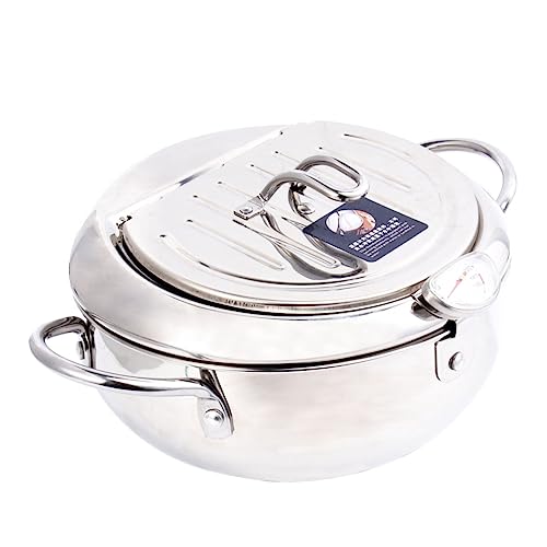 WEKAMOS Hochwertiger Frittier Topf mit Ölfilter und Thermometer Mini Fritteuse für Induktionsherd und Gasherd Langlebig und Effizient für Leckere Snacks WEKAMOS Hochwertiger Frittier Topf mit Ölfilter und Thermometer Mini Fritteuse für Induktionsherd und Gasherd Langlebig und Effizient für Leckere Snacks von WEKAMOS