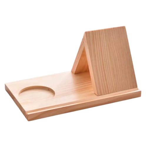 WEKAMOS Holz Buchhalter Dreieckiger Multifunktionaler Buchständer mit Getränkeuntersetzer Lesehilfe Freistehend für Tisch Büro Zuhause Minimalistisches Regal zur Bucherhöhung und WEKAMOS Holz Buchhalter Dreieckiger Multifunktionaler Buchständer mit Getränkeuntersetzer Lesehilfe Freistehend für Tisch Büro Zuhause Minimalistisches Regal zur Bucherhöhung und von WEKAMOS