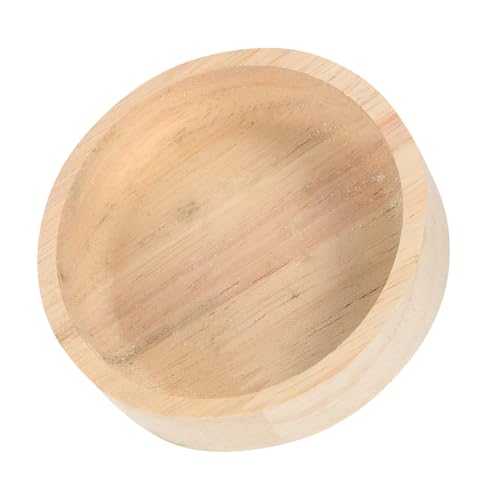 WEKAMOS Holz Futternapf Für Hamster Und Kleintiere Kleine Stabile Schüssel Aus Naturholz Für Futter Und Wasser Hygienisch Und Leicht Zu Reinigen Für Zwerghamster Rennmäuse Und von WEKAMOS