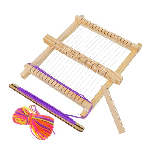 WEKAMOS Holz Webstuhl Für Kinder Selbstgemacht Webwerkzeug Aus Holz Originelles Spielzeug in Khaki Fördert Intellektuelle Entwicklung Für Bastelprojekte WEKAMOS Holz Webstuhl Für Kinder Selbstgemacht Webwerkzeug Aus Holz Originelles Spielzeug in Khaki Fördert Intellektuelle Entwicklung Für Bastelprojekte von WEKAMOS