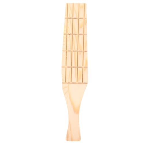 WEKAMOS Holzmodellierbrett Mittlere Glatte Oberfläche Ergonomisches Tonpaddel für Töpferbedarf zum Formen Strukturieren und Komprimieren Polymer Clay von WEKAMOS