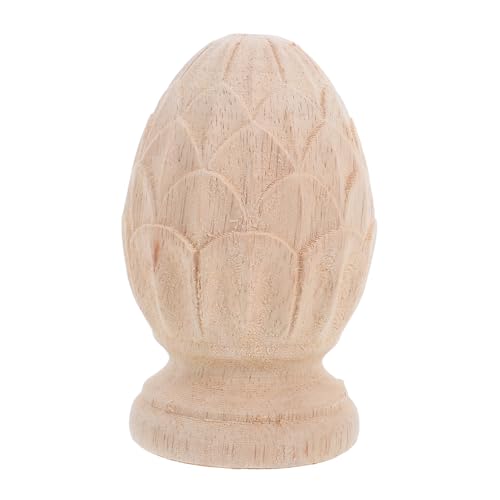 WEKAMOS Holzsäulen Abschluss Geschnitzter Ananas Finial Europäischer Stil Holzpfosten Kappen für Treppen Zäune und Bettrahmen Dekorative Holzposten Verzierungen Einfach zu Montieren WEKAMOS Holzsäulen Abschluss Geschnitzter Ananas Finial Europäischer Stil Holzpfosten Kappen für Treppen Zäune und Bettrahmen Dekorative Holzposten Verzierungen Einfach zu Montieren von WEKAMOS