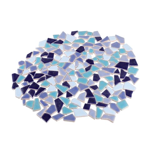 WEKAMOS Irreguläre Keramische Mosaikstücke Kleine Fliesen für Kreative Dekoration und Bastelprojekte Packung Glasiert Leicht zu Reinigen für Detailarbeiten WEKAMOS Irreguläre Keramische Mosaikstücke Kleine Fliesen für Kreative Dekoration und Bastelprojekte Packung Glasiert Leicht zu Reinigen für Detailarbeiten von WEKAMOS