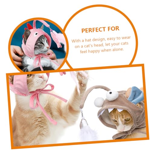 WEKAMOS Katzenspielzeug Kopfbedeckung aus Atmungsaktiv Selbstunterhaltend Kopf Halterung für Kätzchen und Katzen Aller Fördert Spielfreude und Beziehungsspiel Schutz vor Wind und Kälte WEKAMOS Katzenspielzeug Kopfbedeckung aus Atmungsaktiv Selbstunterhaltend Kopf Halterung für Kätzchen und Katzen Aller Fördert Spielfreude und Beziehungsspiel Schutz vor Wind und Kälte von WEKAMOS