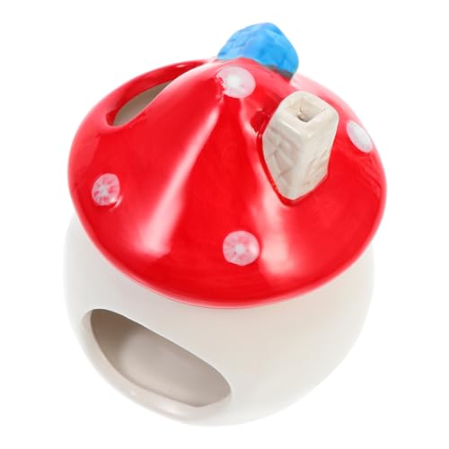 WEKAMOS Keramik Hamsterhaus Pilzförmiges Haustierversteck mit Kühlfunktion Schlafnest für Zwerghamster und Chinchillas Langlebiges Kleintier Nest für Innenbereich Leicht zu Reinigen und WEKAMOS Keramik Hamsterhaus Pilzförmiges Haustierversteck mit Kühlfunktion Schlafnest für Zwerghamster und Chinchillas Langlebiges Kleintier Nest für Innenbereich Leicht zu Reinigen und von WEKAMOS